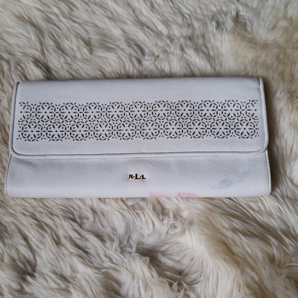 Ralph Lauren Creme Clutch